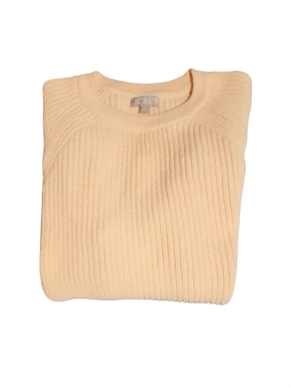 J.Crew Butter Yellow Fisherman Sweater Coastal Grandma Size L